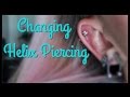 Changing my Helix Piercing FIRST TIME! | BreeAnn Barbie