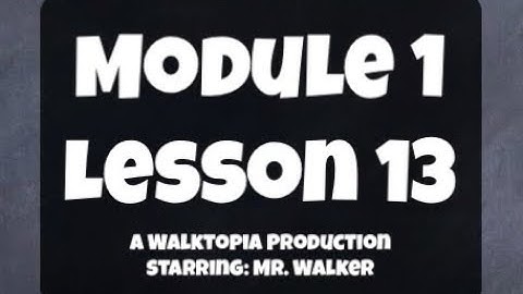 4th Grade: Module 1 - Lesson 13