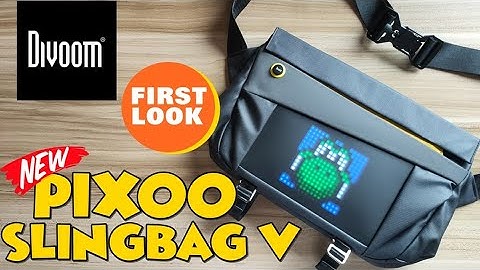 FIRST LOOK!! THE NEWEST DIVOOM LED PIXEL BAG PIXOO SLINGBAG V