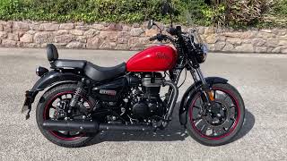 *£2695* 2021 Royal Enfield Meteor 350, 2006 miles, red, WALKAROUND