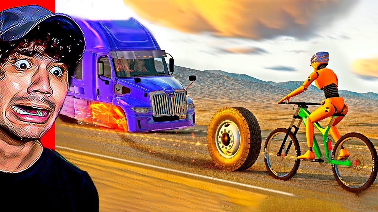 Reagindo a OBJETOS PERIGOSOS E ACIDENTES DE CARRO [BeamNG.Drive]