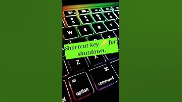 laptop shutdown  shortcut key 🔑 || how to power off #viral #pc #shorts