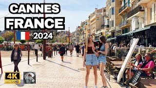 Cannes City Walk: 4k 60fps - From Antibes Street to the Heart of the City - French Riviera