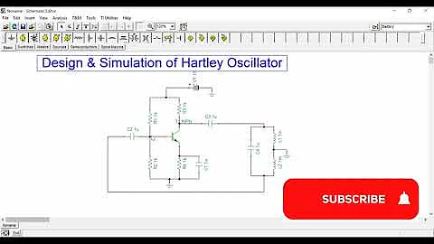 Hartley oscillator Design using BJT | virtual Lab ...