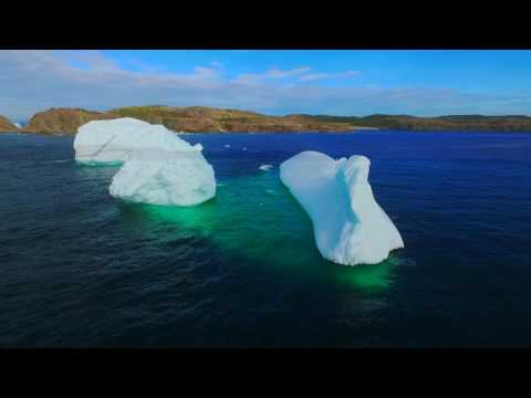 Iceberg Alley: Twillingate (2016 Drone Footage of Icebergs), Newfoundland & Labrador, Canada