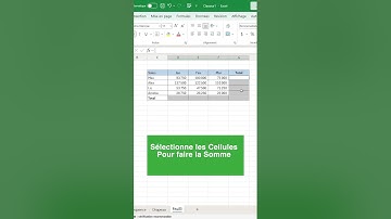 Raccourci Excel : Somme instantanée !