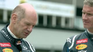 Adrian Newey Drives An RB6 And Leyton House March At Silverstone