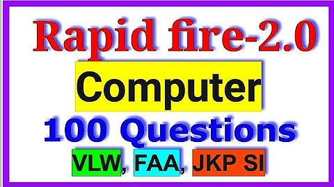 Computer - Rapid Fire Session 2.0 || VLW , FAA, JKP SI