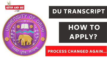 Step by Step process for Transcript Application for Delhi University | Latest Process | Dream Canada