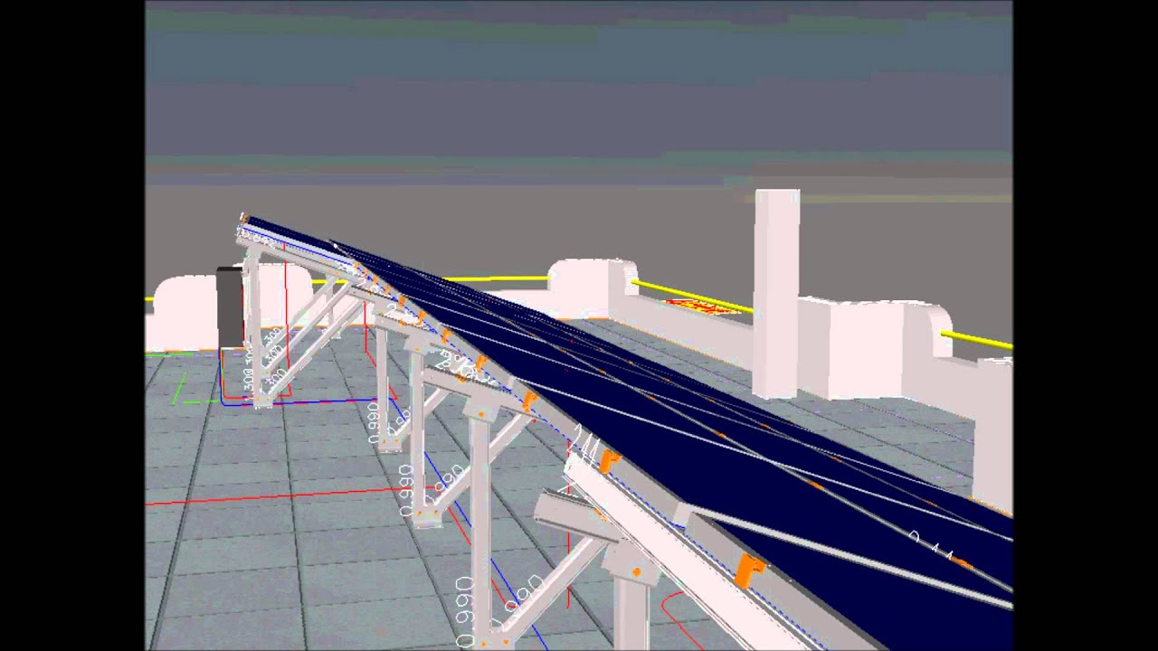 Solar PV simulation with AutoCAD - YouTube