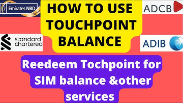 How to Redeem Touchpoint adcb app for bill payment | Use adcb toch point balance