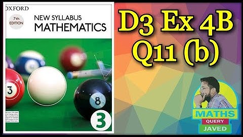 Q11(b) || Ex-4B || NSM || D3 || Indices and standard form || O