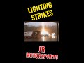 Lightning strikes truck and sparks fly shorts
