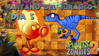 Día 5 |Plantas vs. Zombies 2| Pantano del Jurásico!