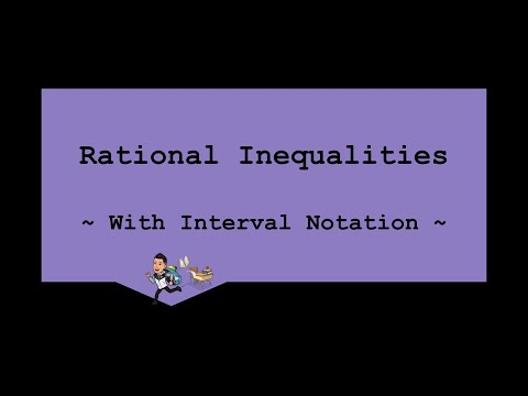 Solving Rational Inequalities