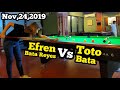 FULL VIDEO EFREN BATA REYES VS TOTO BATA 44k R20 EXHIBITION MATCH @NAVOTAS,METRO MANILA