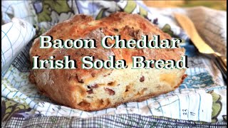 BACON CHEDDAR Irish Soda Bread! Easy, Fast, Delicious - St. Patrick's Day or any day!