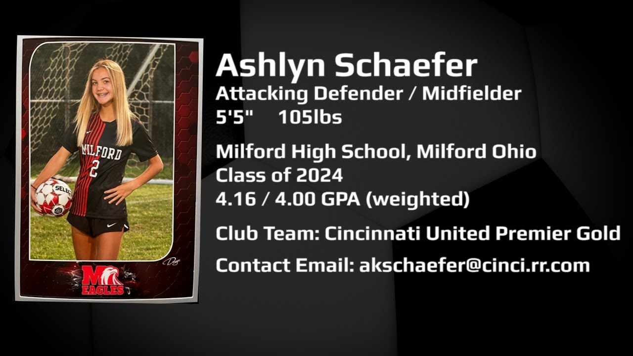 Ashlyn Schaefer Soccer Highlight Film Recruiting Tape