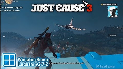 Winlator Ludashi v2.7.2 - Gameplay Just Cause 3 (Windows) On Android