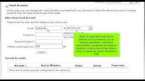 Hostsary.com Cpanel Video Tutorial X3  POP3  Email Spanish