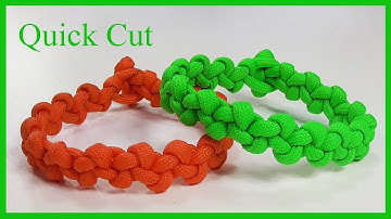 Beginner Paracord Bracelet: Zig Zag Braid Bracelet Design Quick Cut