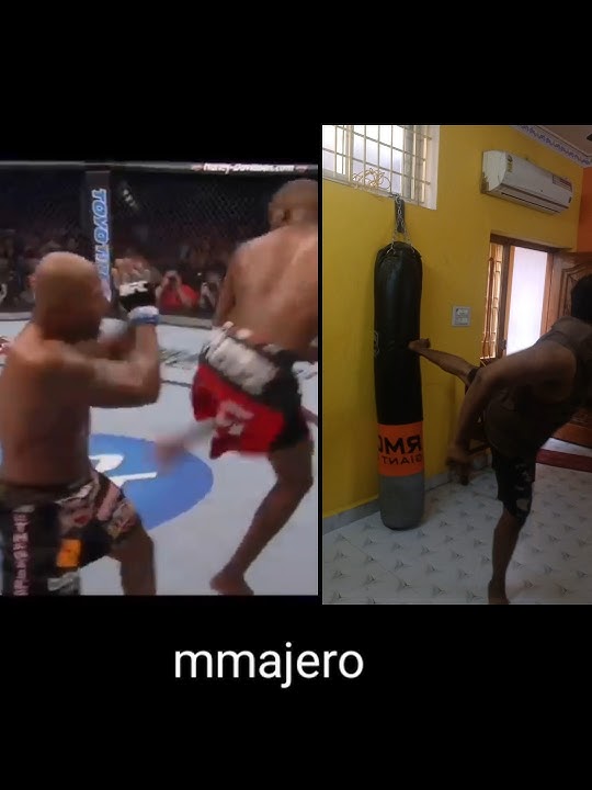 jon jones Spinning back kick tutorial | MMA FROM HOME #mmajero #jonjones #spinningbackkick #ufc