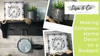Creating beautiful Home Decor from High-End CLEARANCE items!!  ||  Lisa & Company