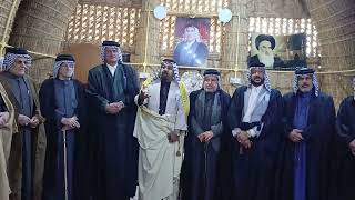الشيخ ابو سجاد ابن الثلث منخي جابر قبيلة بني سعيد شيخ عشيرة آل حنيان العام