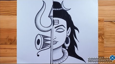 Mahadev With Trishul Pencil Drawing Easy | Mahadev Drawing | God Drawing | Pencil Drawing