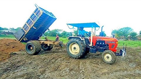 Eicher 548 tractor fully loaded trolley | JCB 3dx machine| All in All