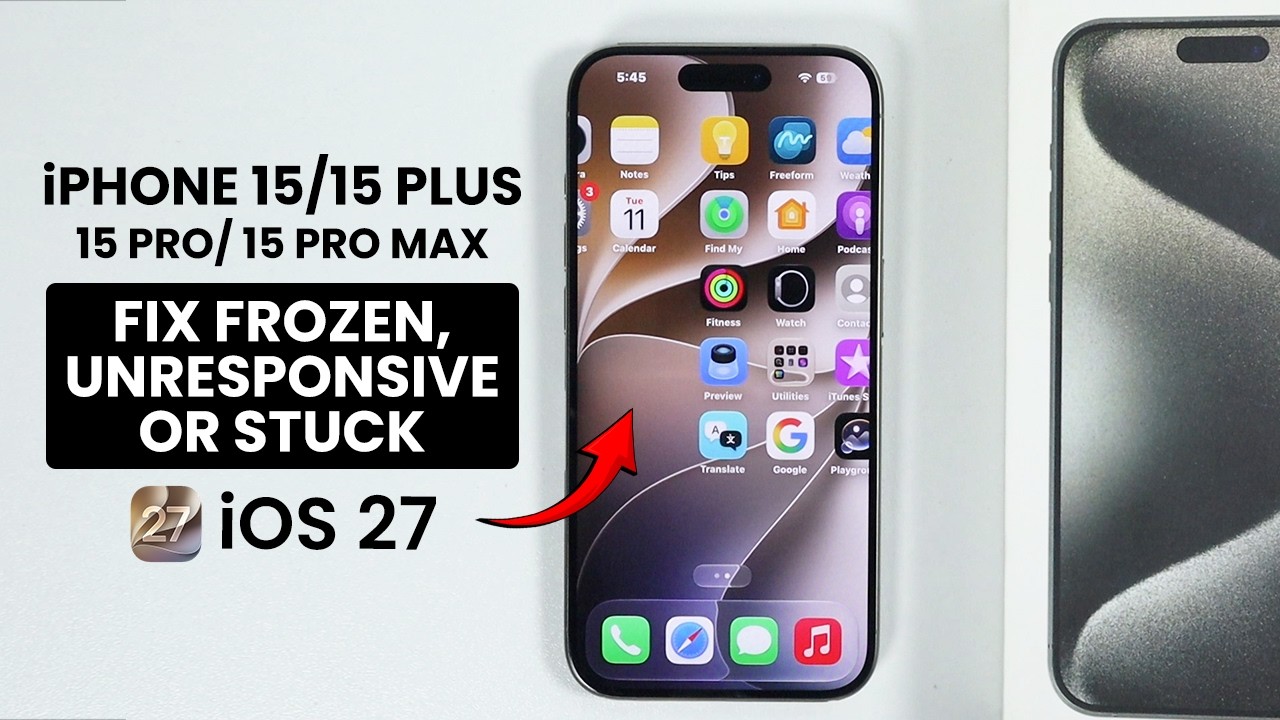 iPhone 15 / 15 Pro Max: FIX Frozen, Unresponsive or Stuck Screen