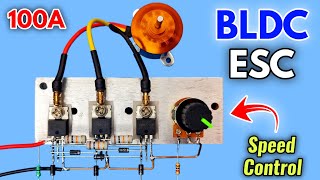 BLDC motor speed controller ESC using irfz44n mosfets