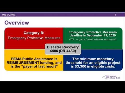 5.22.20 OMH Webinar FEMA Public Assistance Q&A Forum for COVID 19 Disaster Recovery