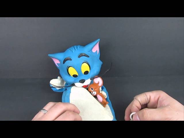 1965年 ビンテージ TOM&JERRY MATTEL トーキングパペット Vintage 1965 Talking Pull String Tom & Jerry Hand Puppet by