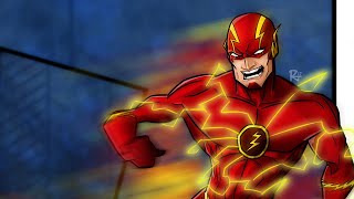 The Flash - digital painting timelapse