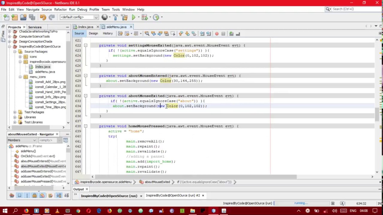 Java Swing Netbeans UI inspiration 08 Left side Nav Bar - YouTube