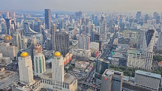 (8K) Rooftop of Baiyoke Tower, Bangkok, Thailand.