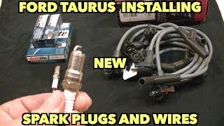 1995 2006 Ford Taurus New Plugs And Wires Tricks To Install Hard To Reach Them On Back Of Motor Youtube
