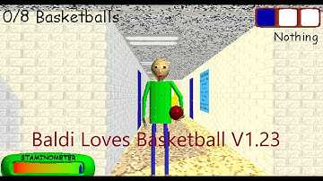 Baldi Loves Basketball V1.23 vs Baldi random games (probably the best mod for baldi)
