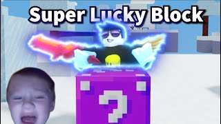 Lucky Block with FRIENDS is really FUNNY (Roblox Bedwars)