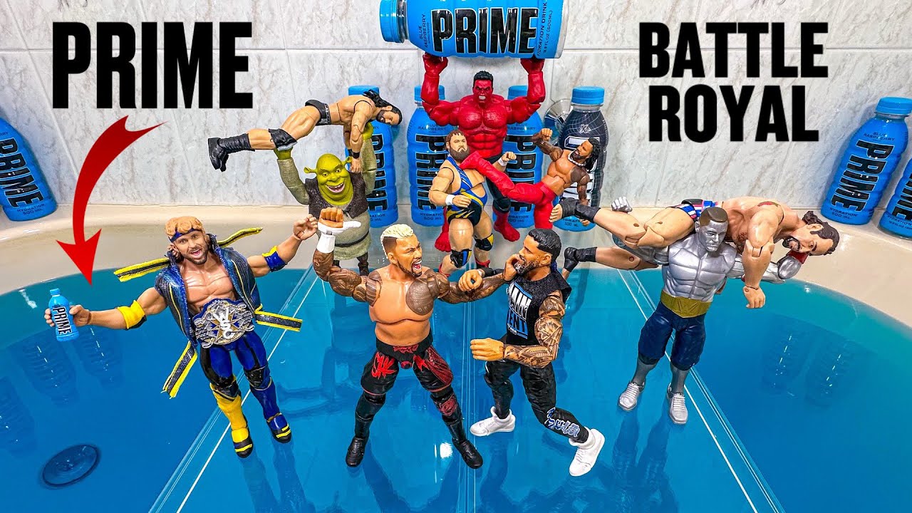 Prime Bathtub Battle Royal WWE Action Figure Match - Multiversal Championship