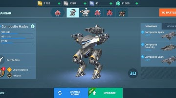 Full set of Composite Hades || B operation pass unlock War Robots F2P