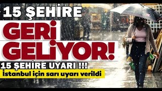 Meteorolojiden 15 Il Için Son Dakika Uyarısı Kuvvetli Yağış Kar Fırtına Geliyor Son Dakika