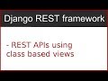 5 | REST APIs using Class based views | By Hardik Patel