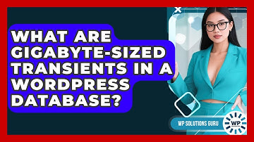 What Are Gigabyte-sized Transients In A WordPress Database? - WP Solutions Guru