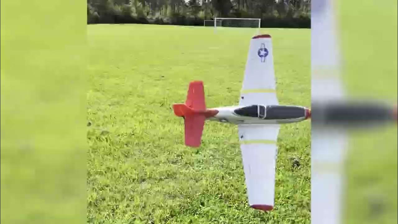 Voltanex RC airplane review test flight and hawk attack YouTube