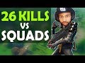 26 KILLS VS SQUADS | MY PERSONAL RECORD | HIGH KILL FUNNY GAME FT. HAMLINZ- (Fortnite Battle Royale)