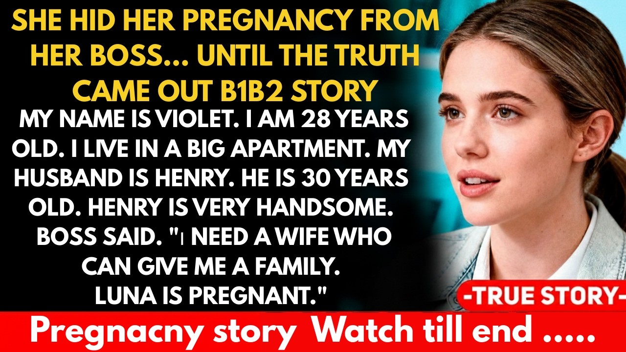 She Hid Her Pregnancy From Her Boss… Until the Truth Came Out  B1B2 Story