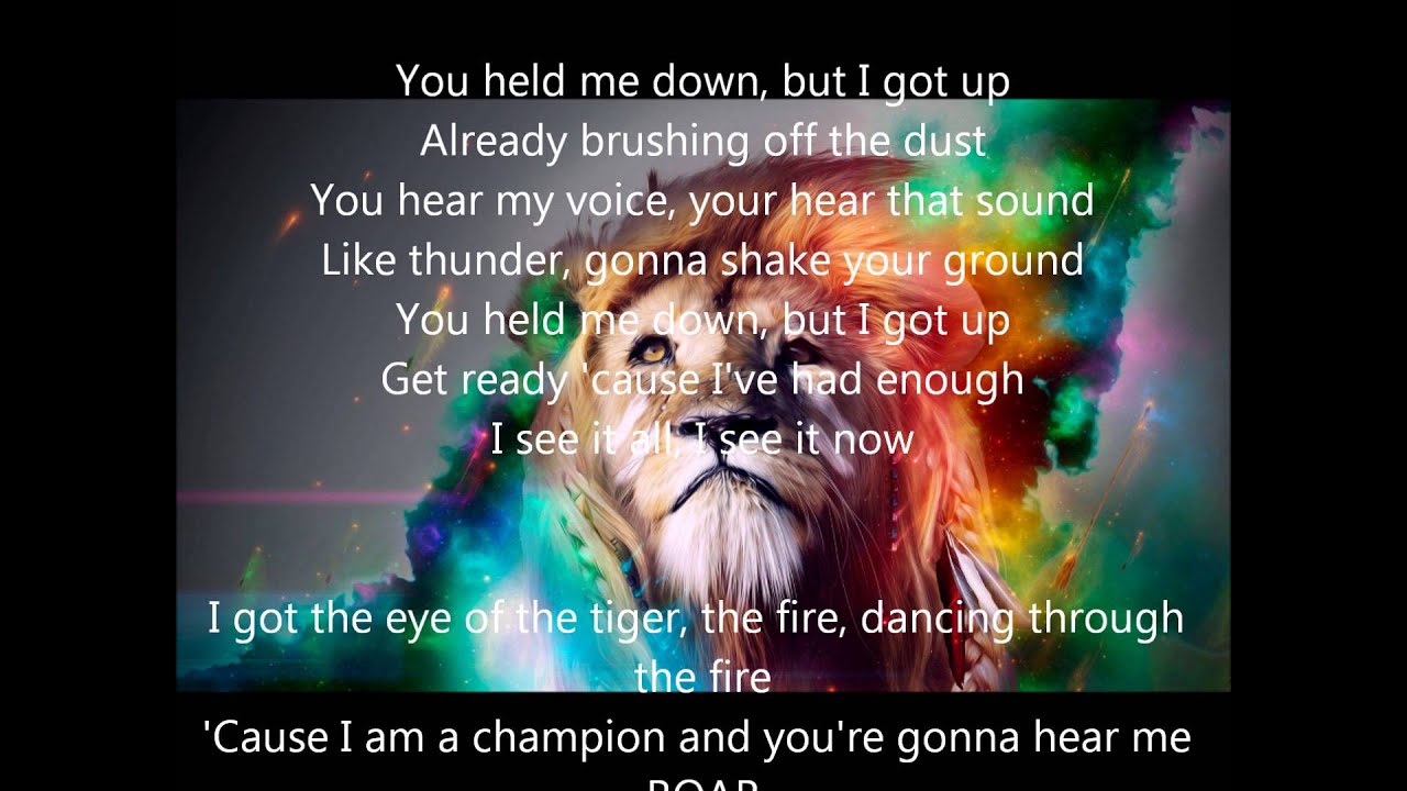 Katy perry Roar Lyrics YouTube