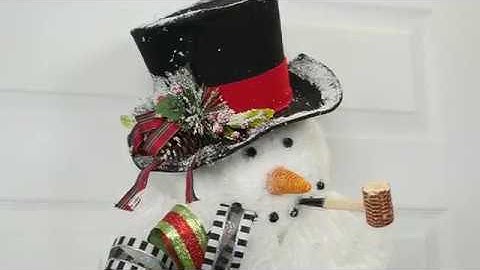 Snowman Wreath Tutorial Preview